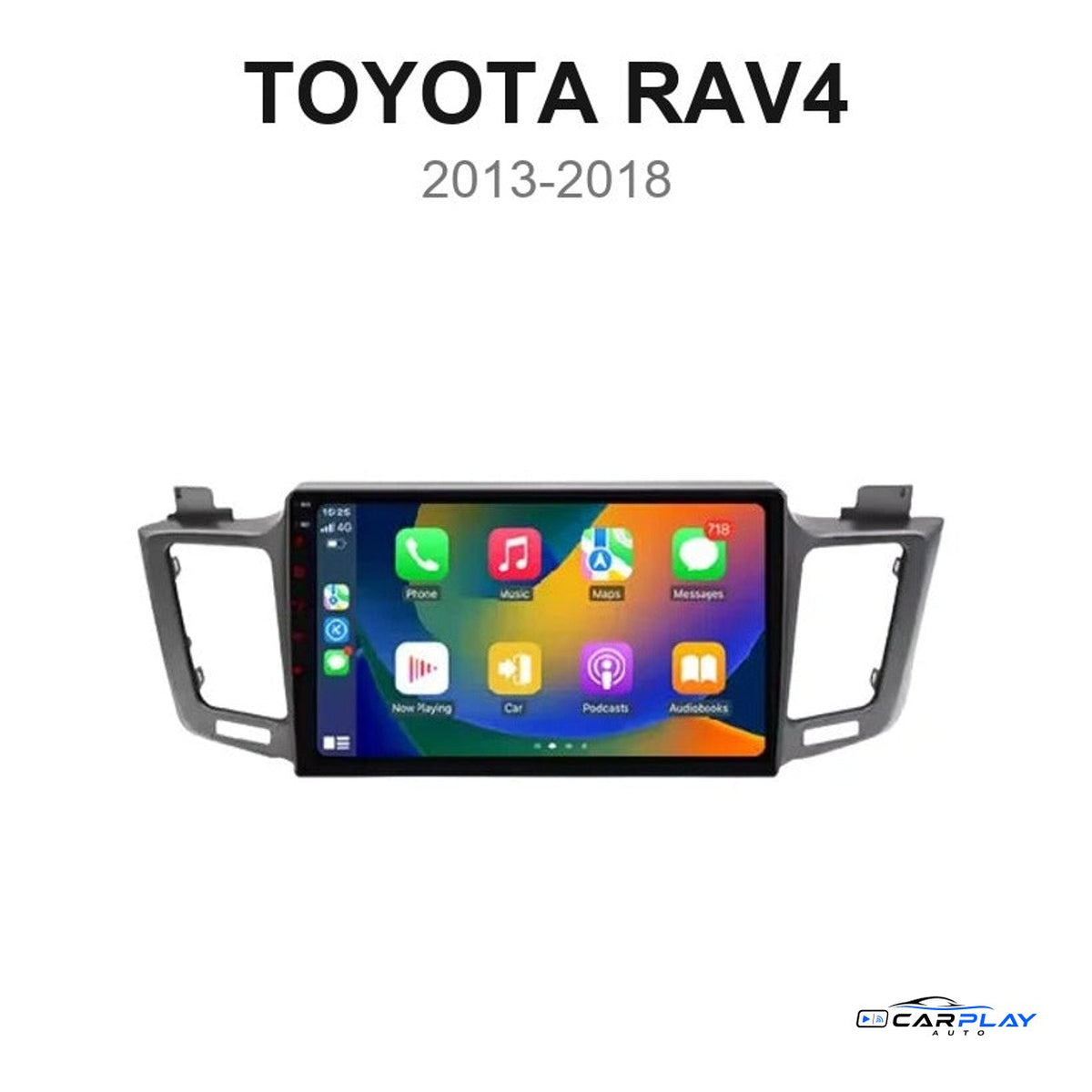 Écran CarPlay compatible avec Toyota RAV4 [2013-2018] - Climatisation manuelle