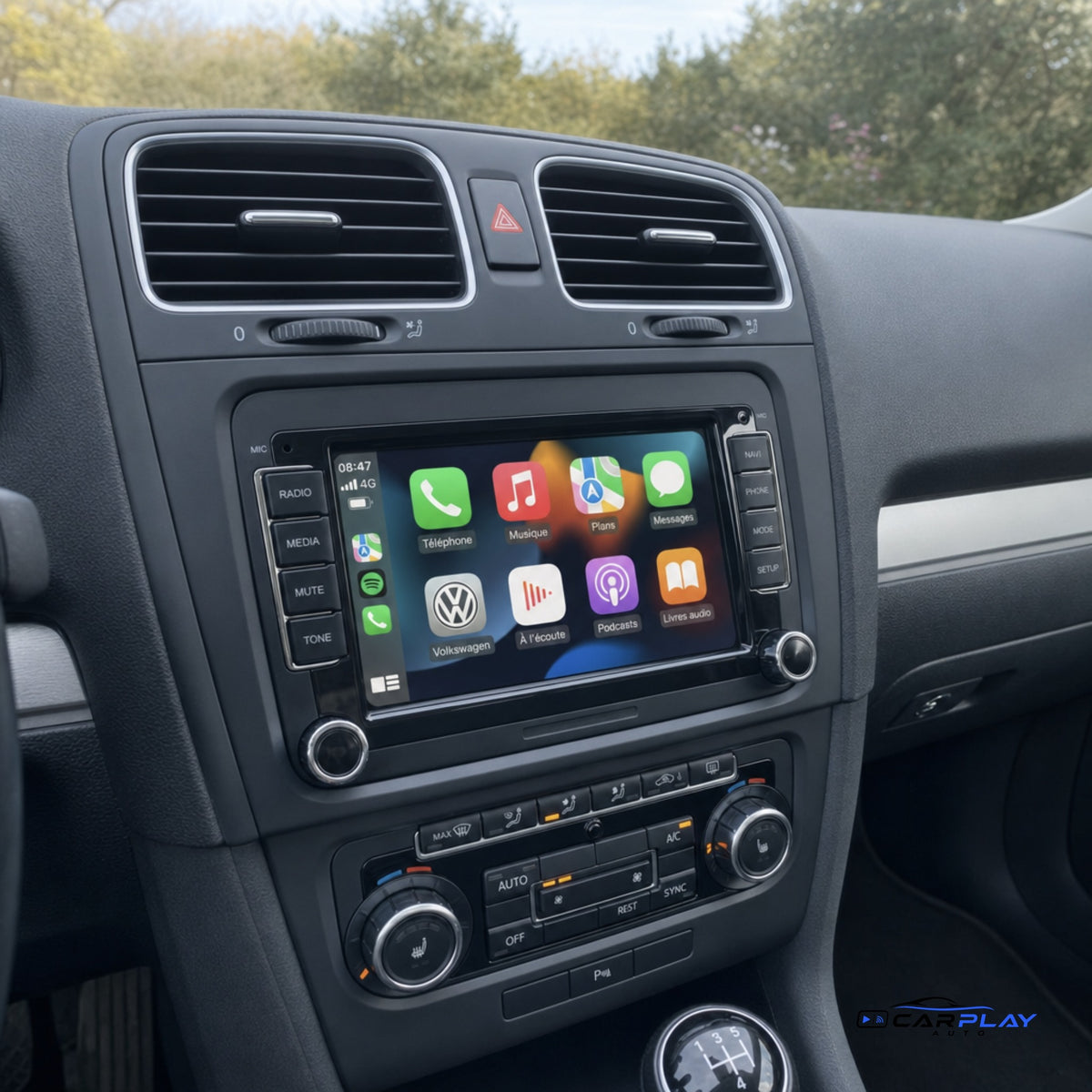 Écran CarPlay compatible avec Volkswagen Amarok [2010-2015]