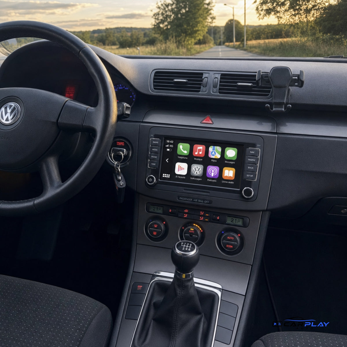 Écran CarPlay compatible avec Volkswagen Caddy [2005-2020]