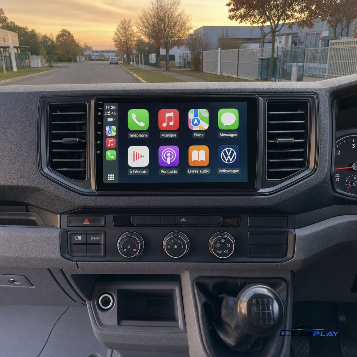 Écran CarPlay compatible avec Volkswagen CRAFTER [2017-2021]