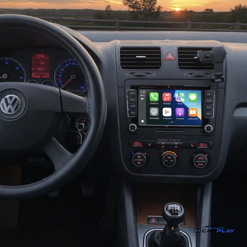Écran CarPlay compatible avec Volkswagen Golf 6 [2008-2012]