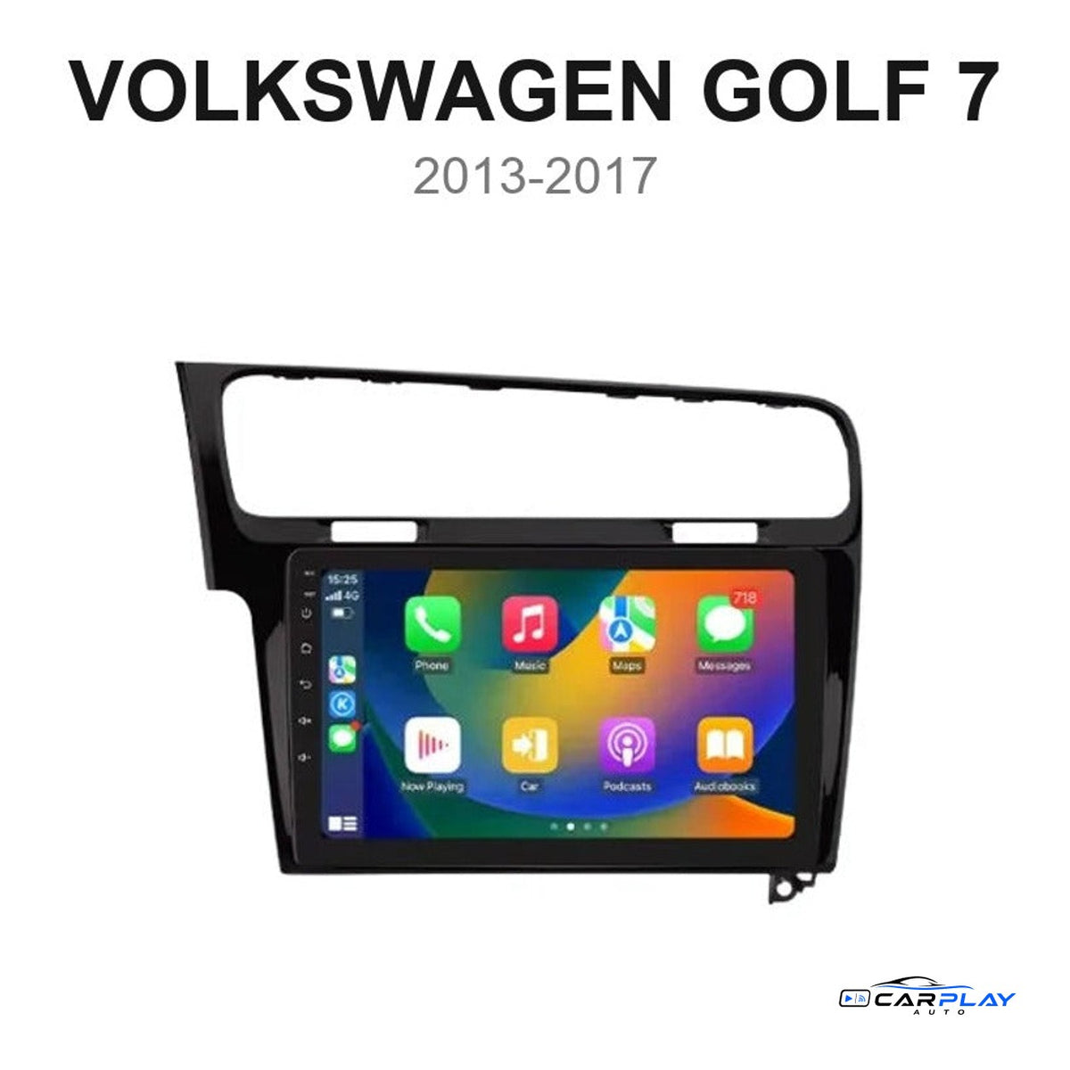 Écran CarPlay compatible avec Volkswagen Golf 7 [2013-2017] - Noir