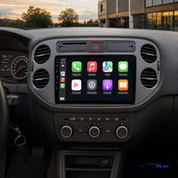 Écran CarPlay compatible avec Volkswagen Golf Plus [2006-2016] — Type A, warning carré