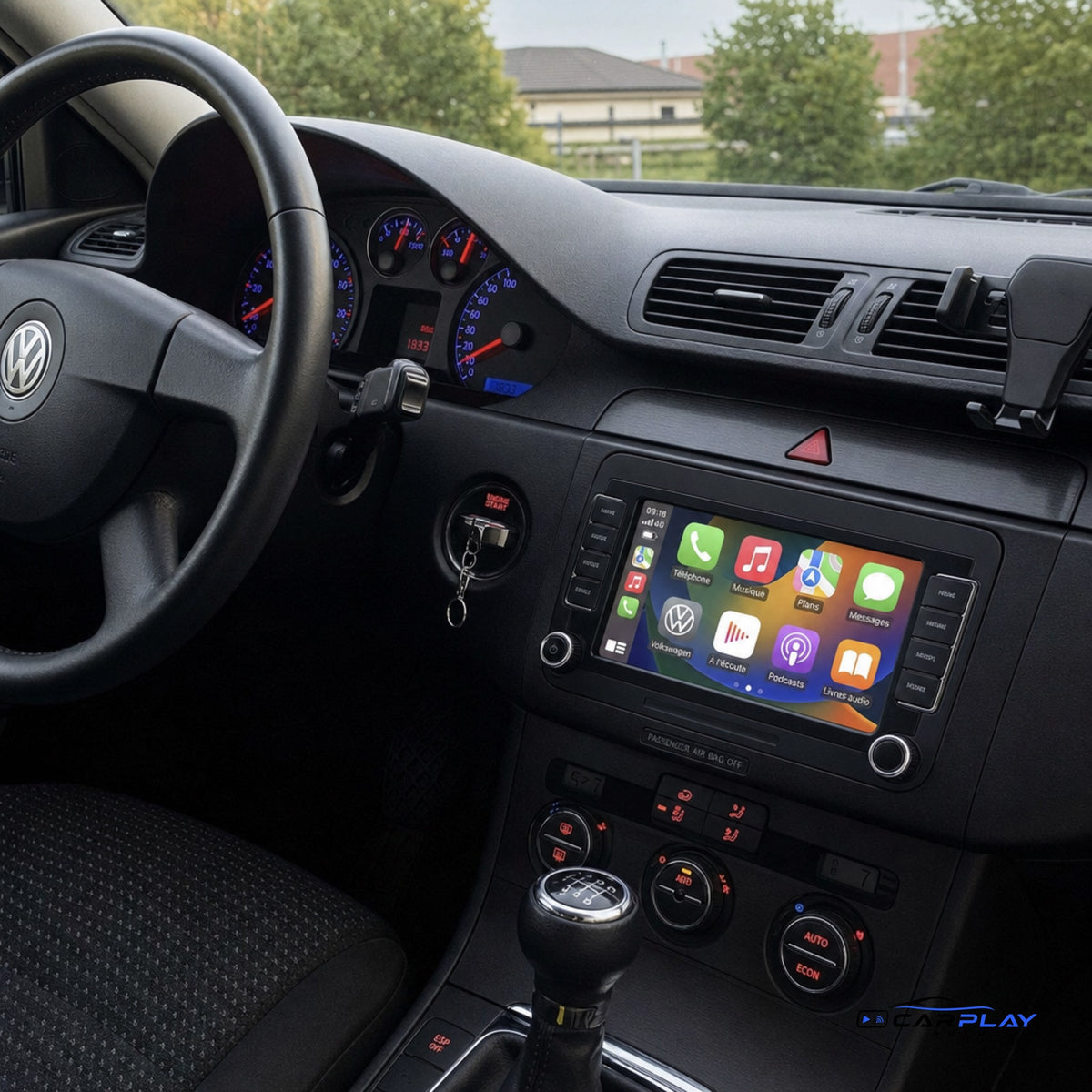 Écran CarPlay compatible avec Volkswagen Passat 5 [2000-2005]