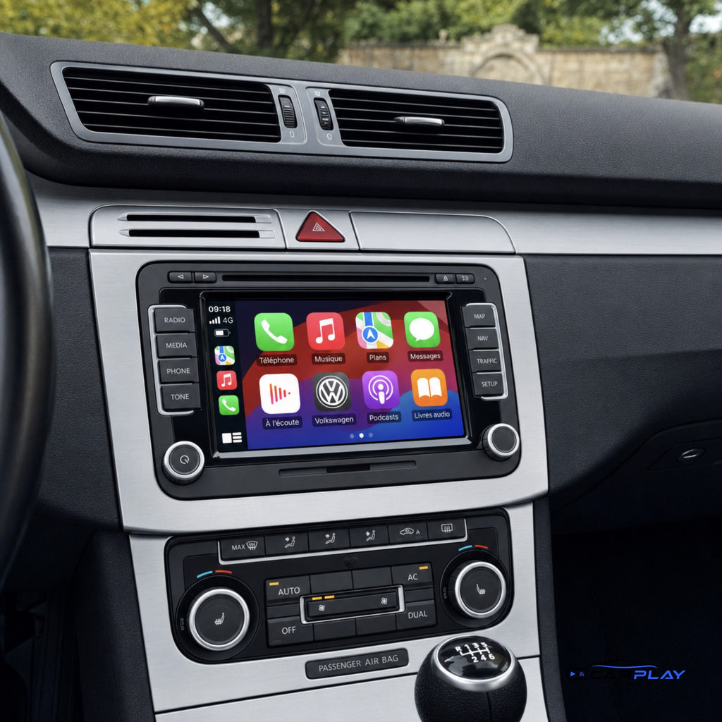 Écran CarPlay compatible avec Volkswagen Passat 7 [2010-2015]