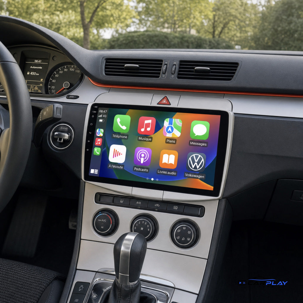 Écran CarPlay compatible avec Volkswagen Passat 7 [2010-2015] - Grand écran