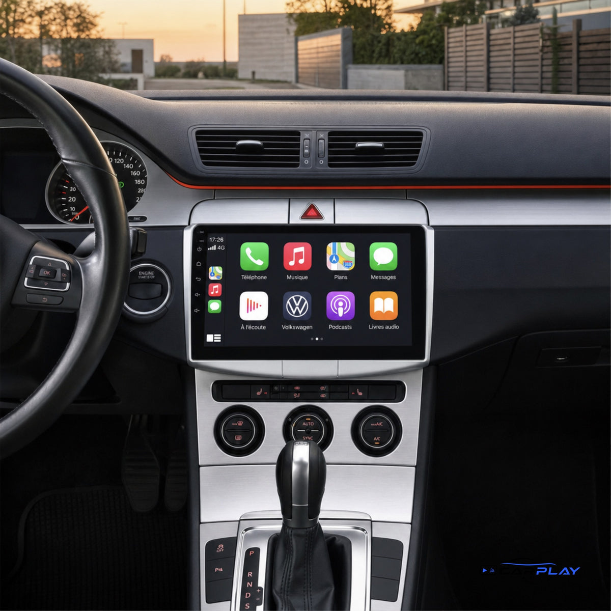 Écran CarPlay compatible avec Volkswagen Passat 7 [2010-2015] - Grand écran