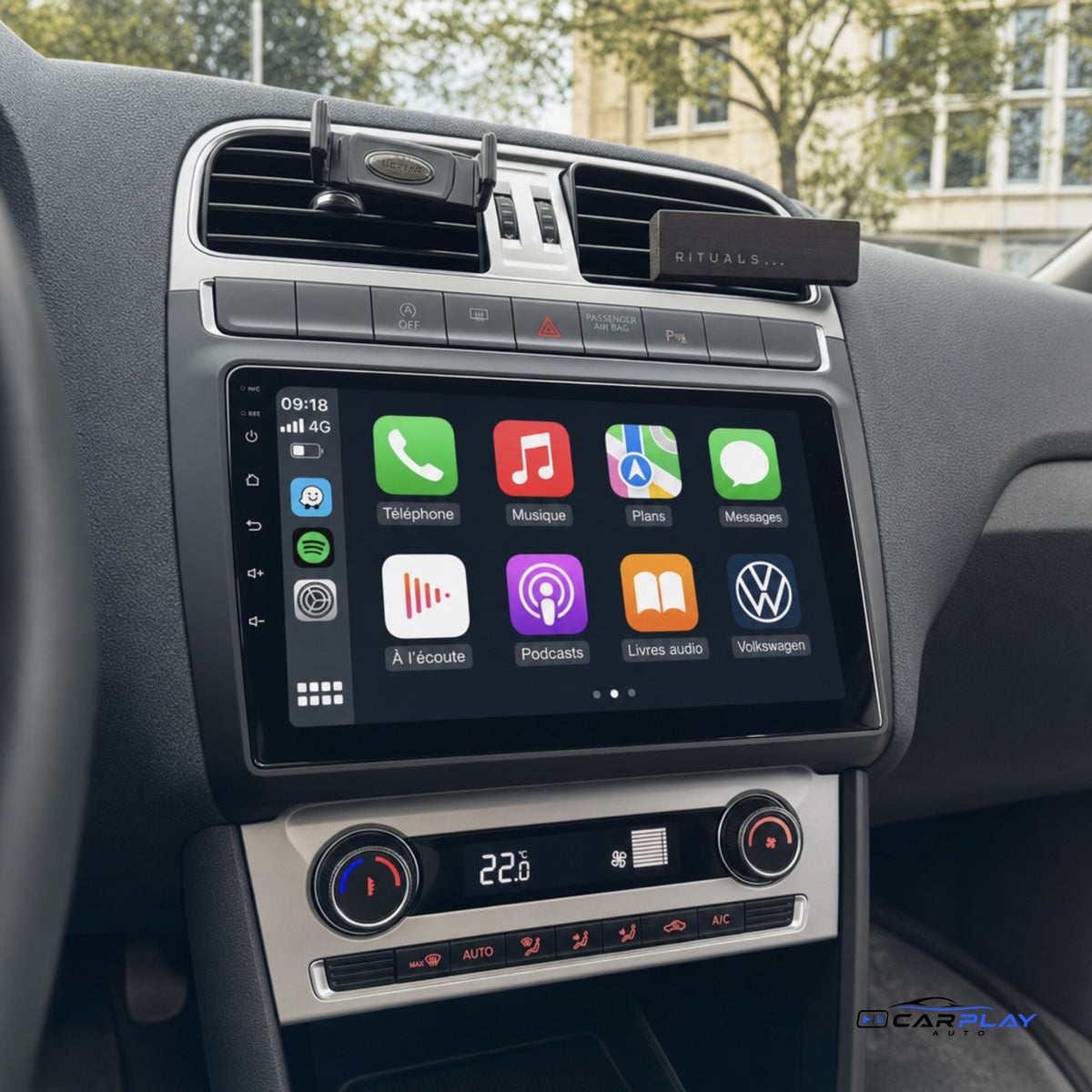 Écran CarPlay compatible avec Volkswagen Polo 5 [2008-2017]