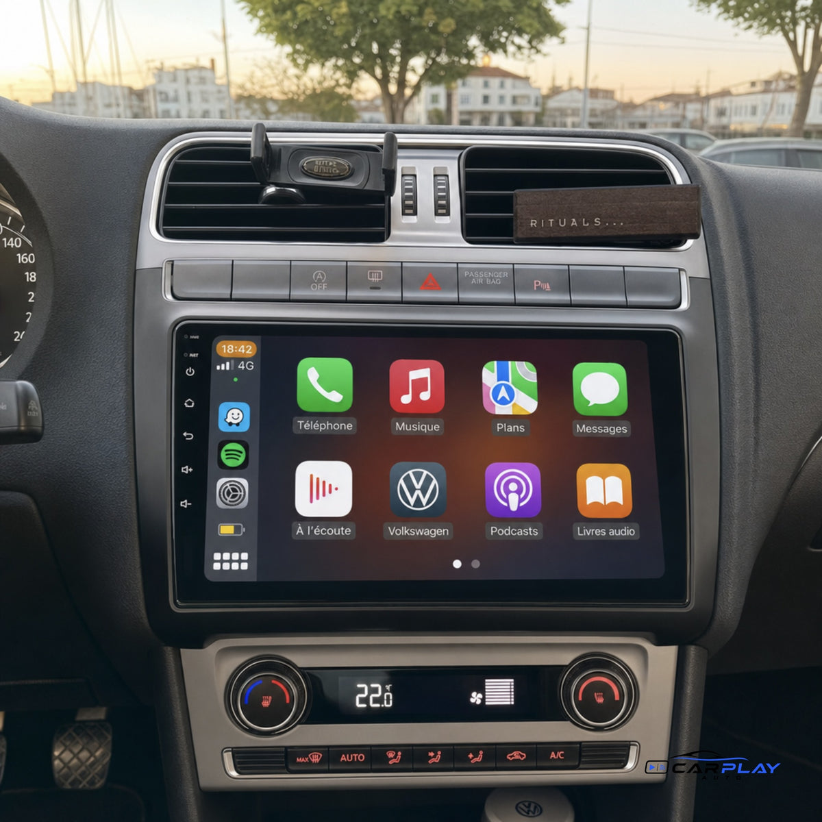 Écran CarPlay compatible avec Volkswagen Polo 5 [2008-2017]