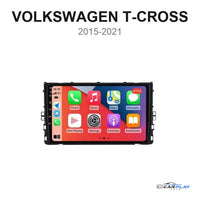 Écran CarPlay compatible avec Volkswagen T-Cross [2015-2021]
