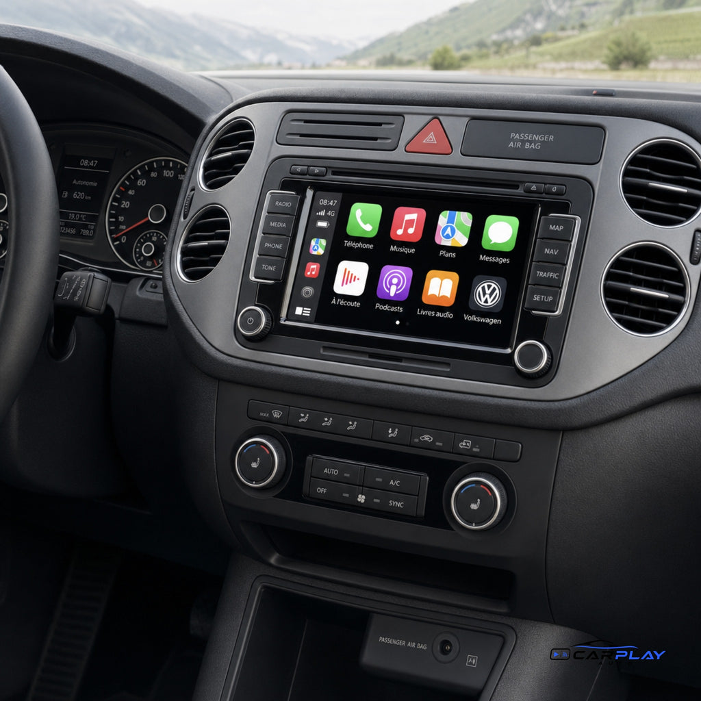 Écran CarPlay compatible avec Volkswagen Tiguan [2006-2016]