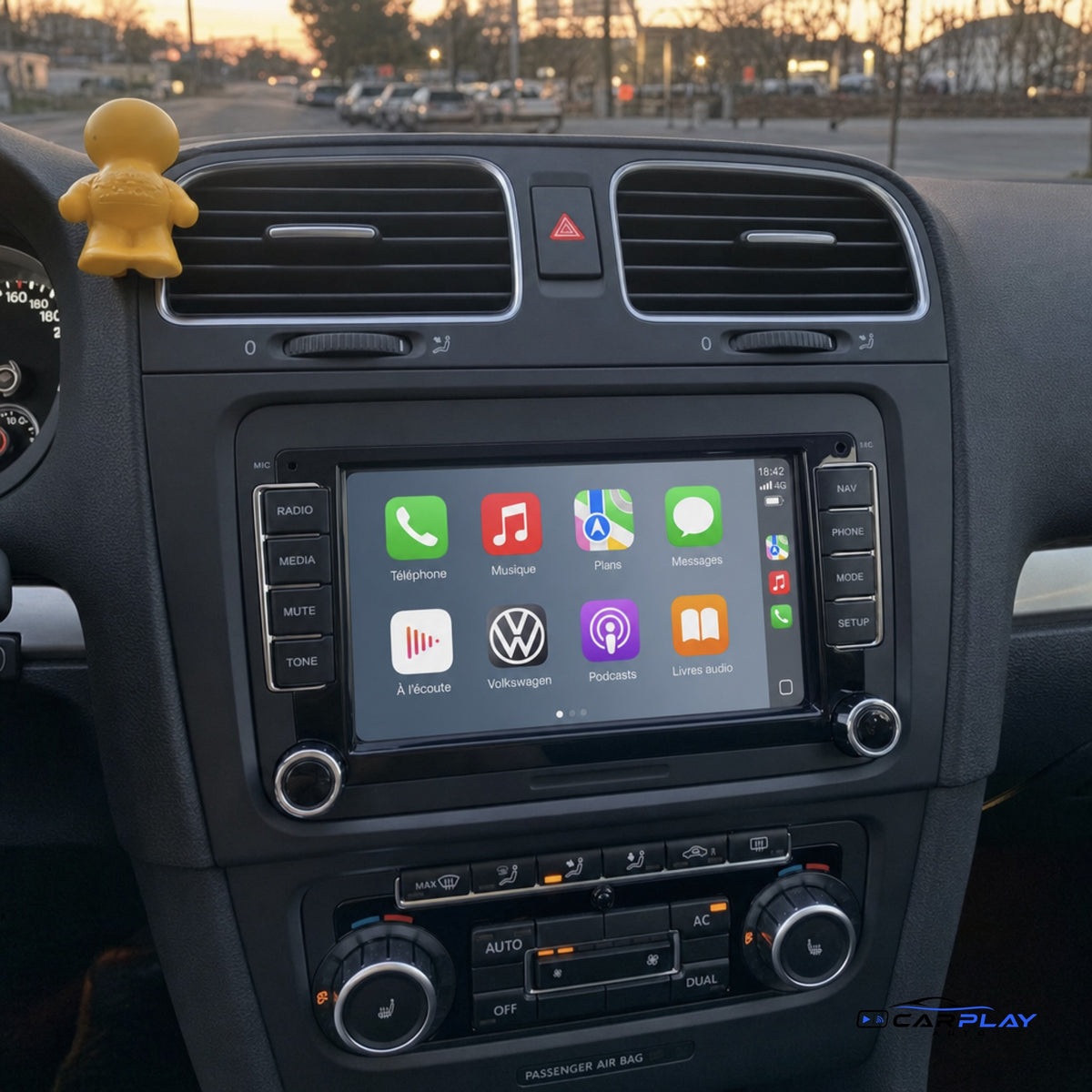 Écran CarPlay compatible avec Volkswagen TIGUAN [2007-2013] - Style d'origine