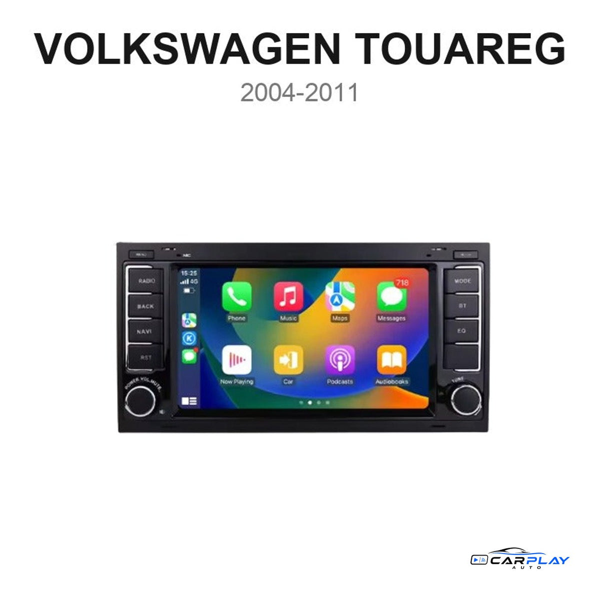 Écran CarPlay compatible avec Volkswagen Touareg [2004-2011]