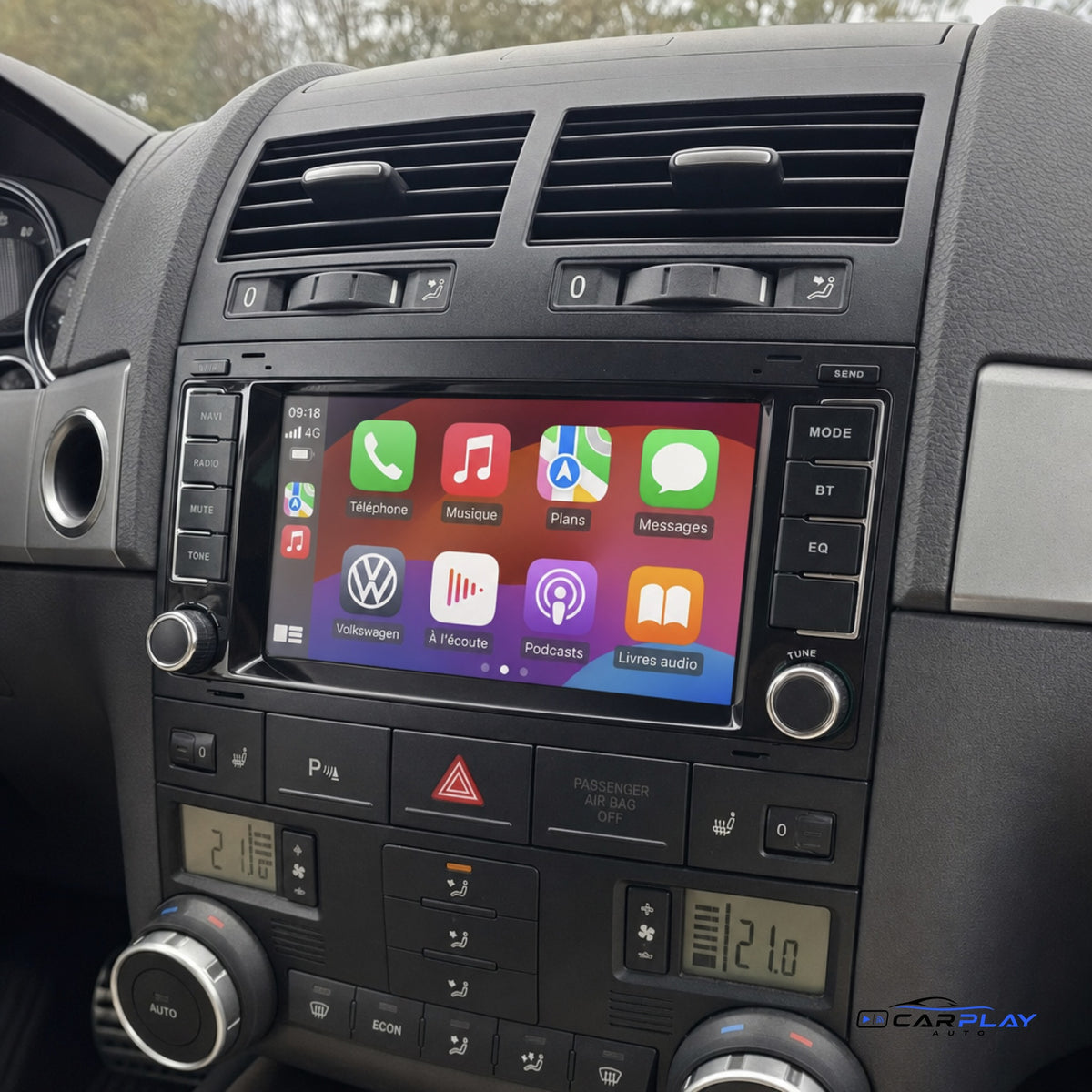 Écran CarPlay compatible avec Volkswagen Touareg [2004-2011]