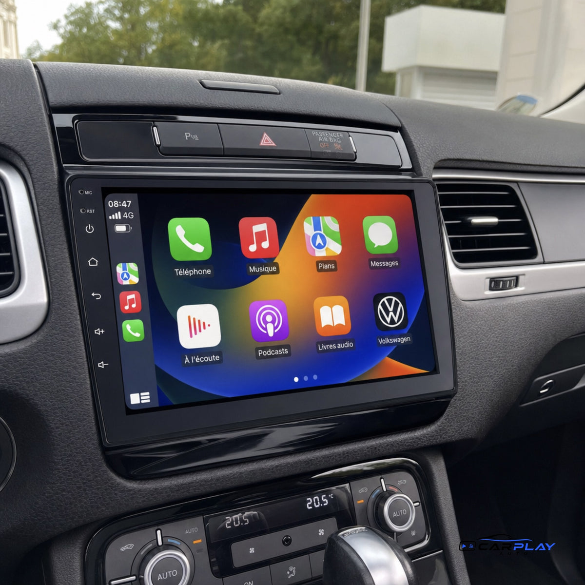 Écran CarPlay compatible avec Volkswagen Touareg [2012-2018] - Type A - 3 boutons