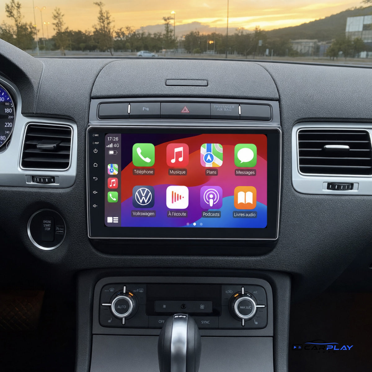 Écran CarPlay compatible avec Volkswagen Touareg [2012-2018] - Type A - 3 boutons