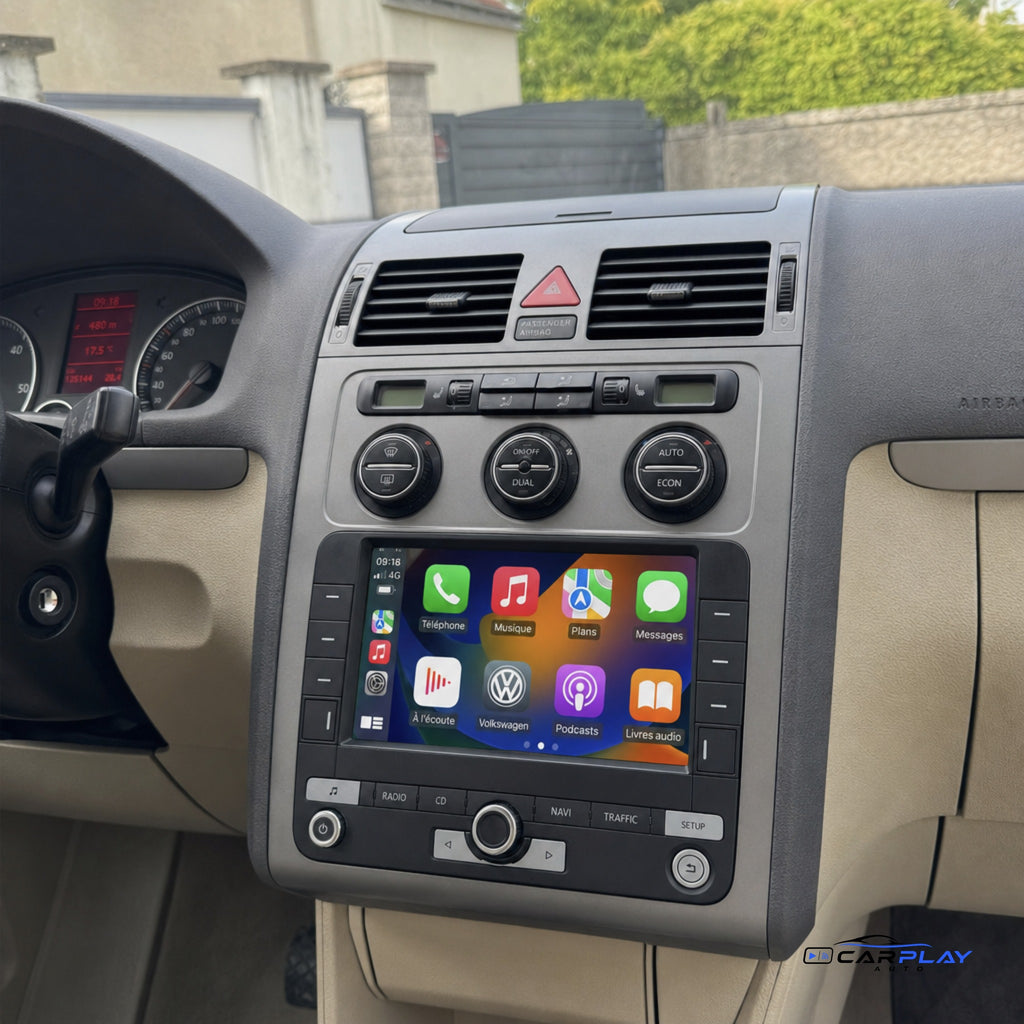 Écran CarPlay compatible avec Volkswagen Touran [2003-2010] - Type A