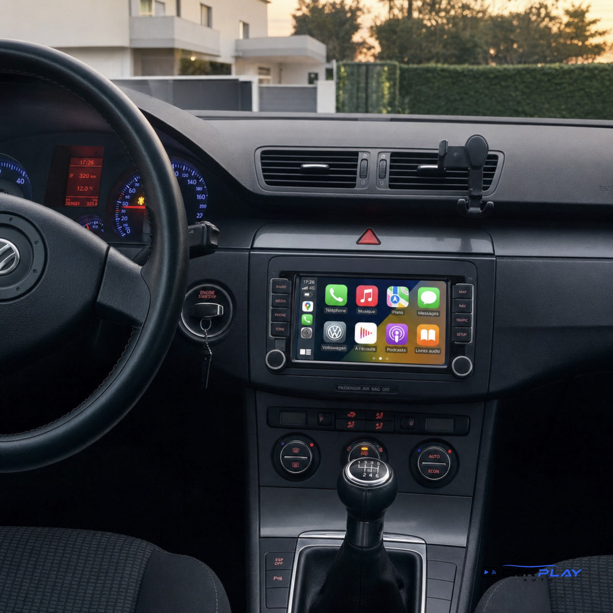 Écran CarPlay compatible avec Volkswagen Touran [2003-2013]