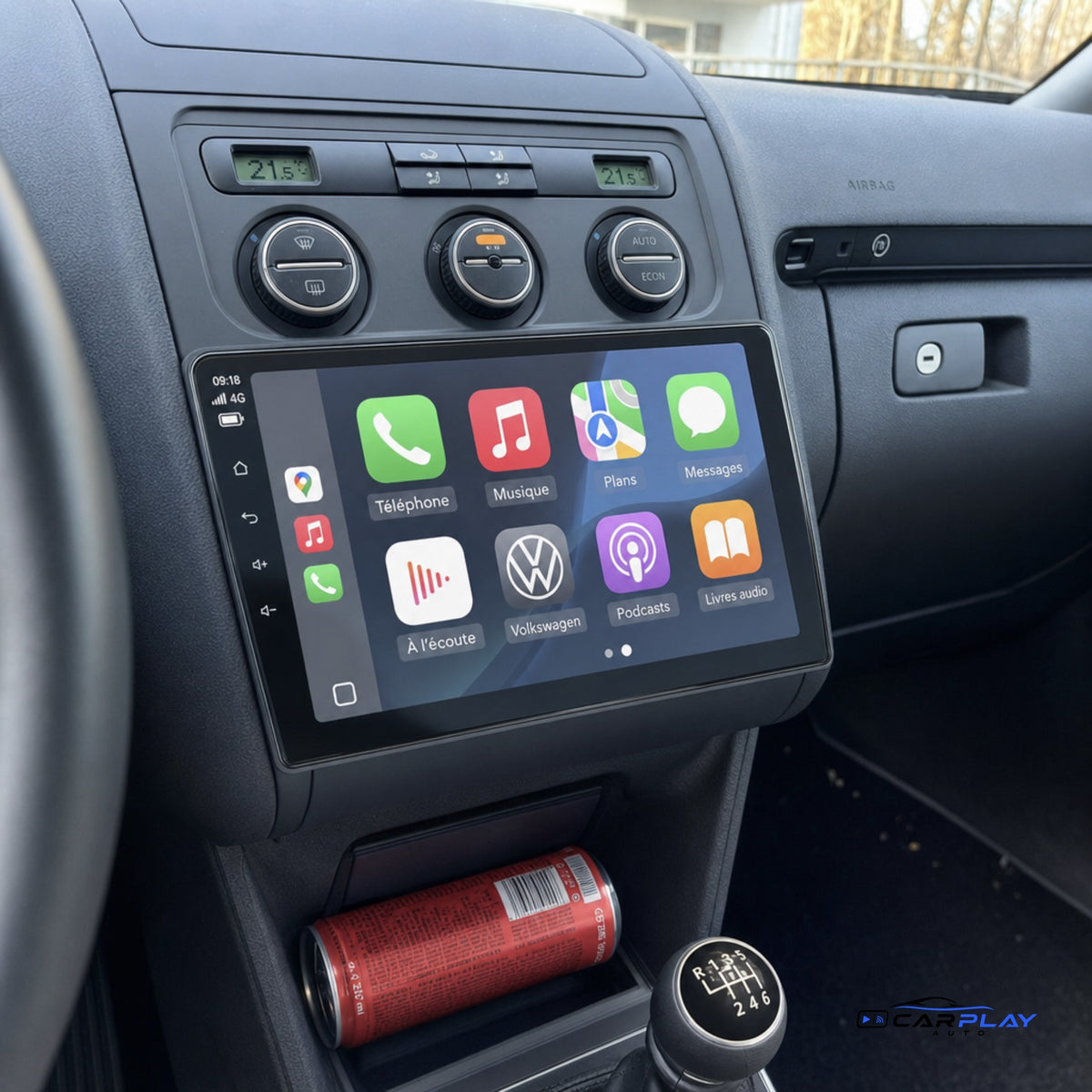 Écran CarPlay compatible avec Volkswagen Touran [2004-2008] - Type B