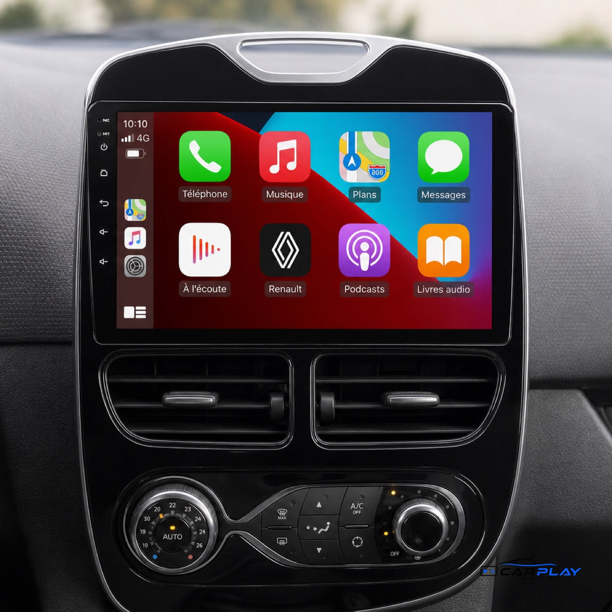 Écran CarPlay compatible avec Renault Clio 4 [2012-2016] Type B