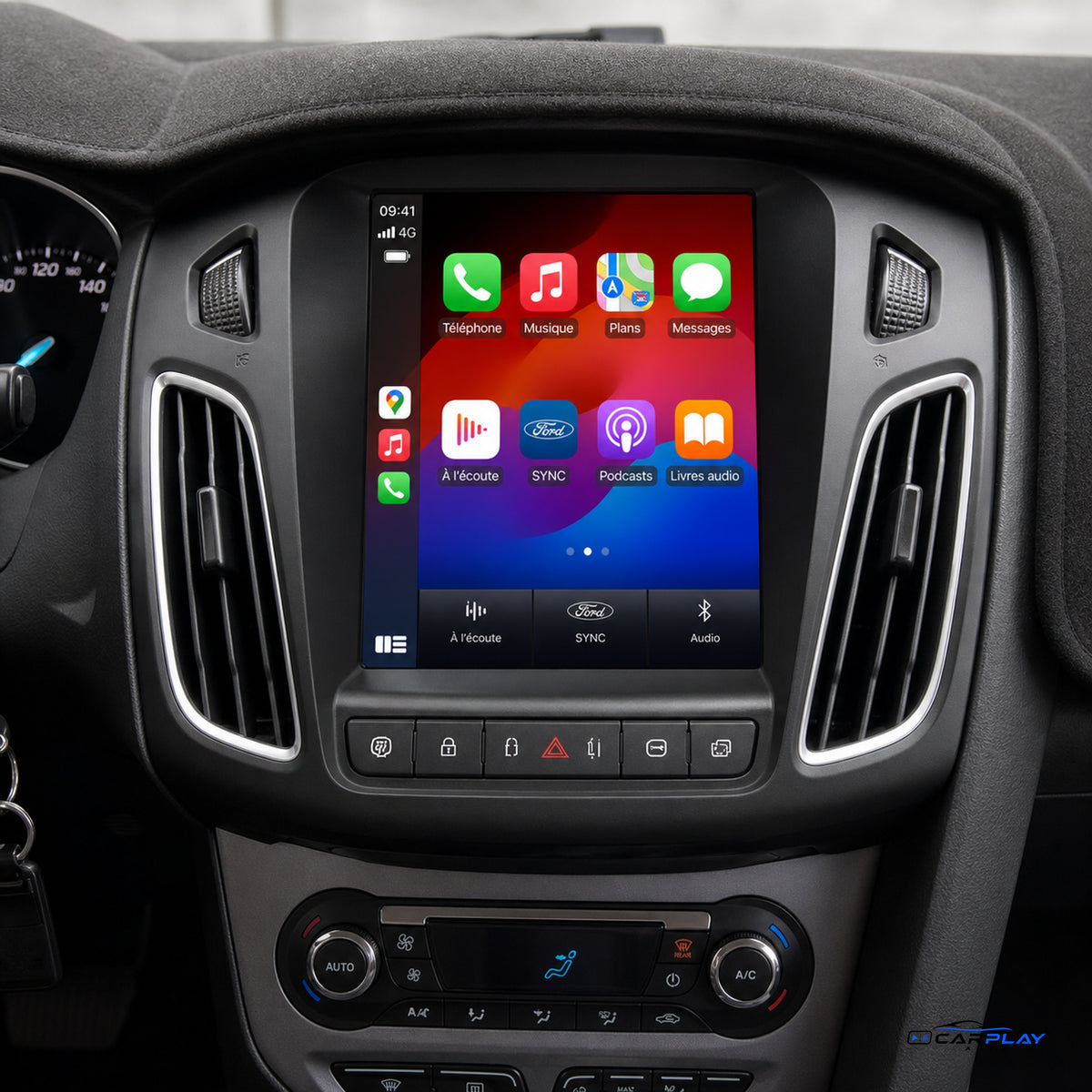 Écran CarPlay compatible avec Ford Focus 3 [2011-2019]