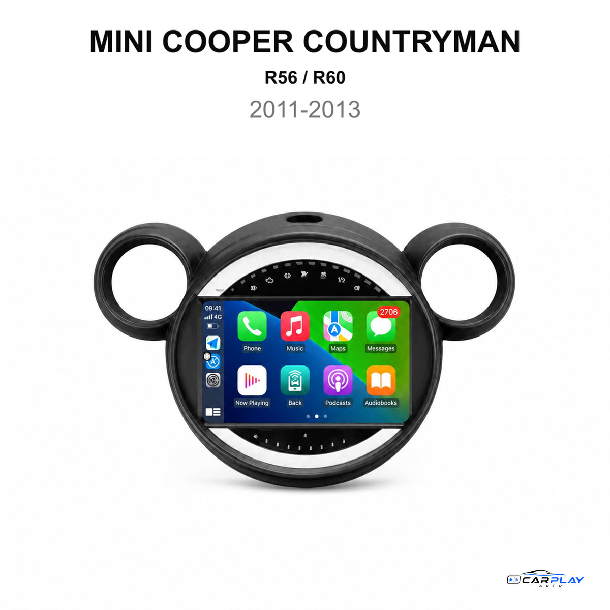Écran CarPlay compatible avec Mini Cooper Countryman [2011-2013] R56 / R60