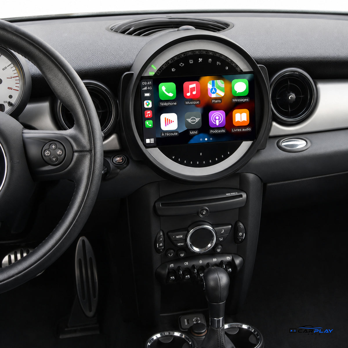 Écran CarPlay compatible avec Mini Cooper [2006-2014] R51 / R56 / R57 / R58 / R60
