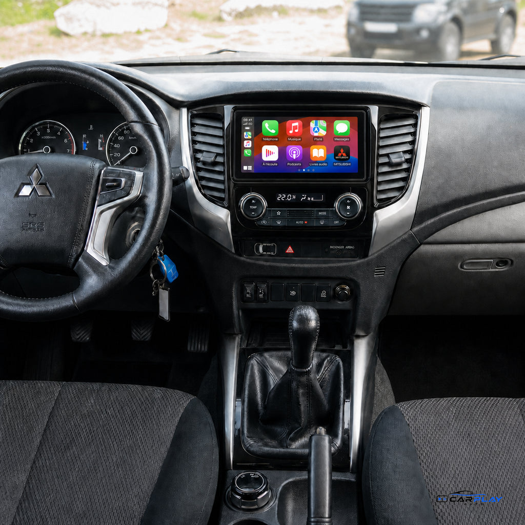Écran CarPlay compatible avec Mitsubishi L200 [2015-2021] Climatisation auto.