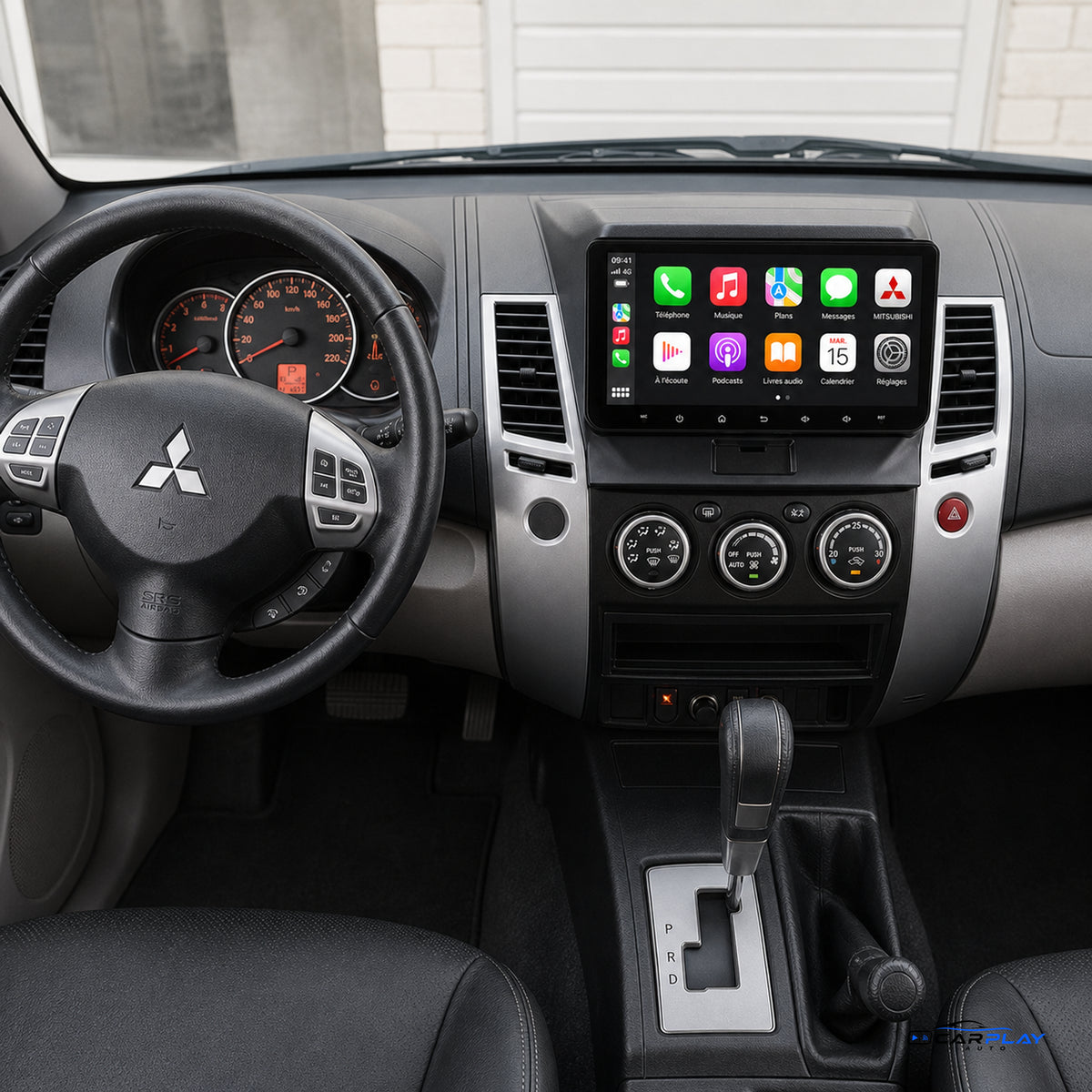 Écran CarPlay compatible avec Mitsubishi Pajero Sport [2008-2016]
