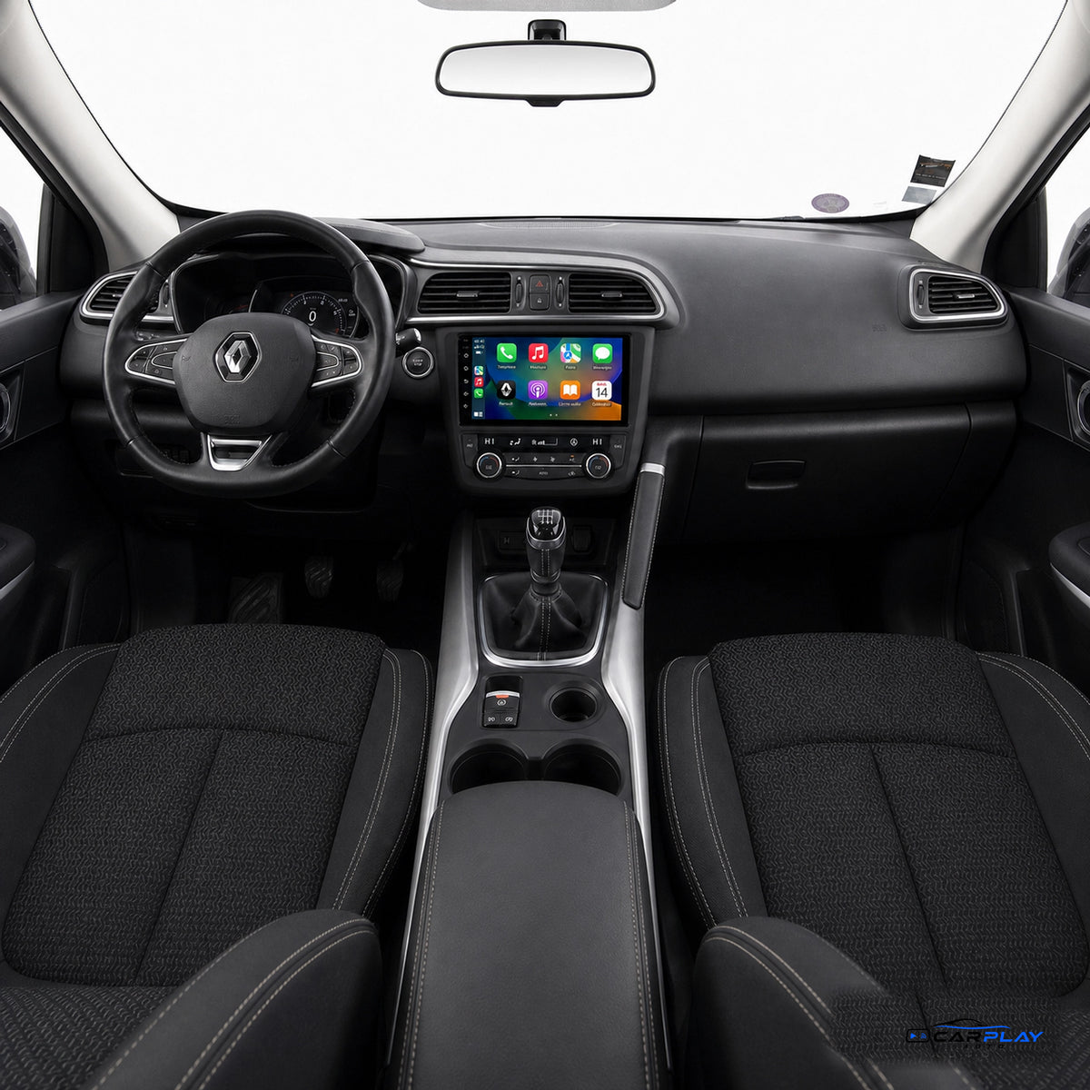Écran CarPlay compatible avec Renault Kadjar [2010-2019] Type A - Sans GPS d'origine