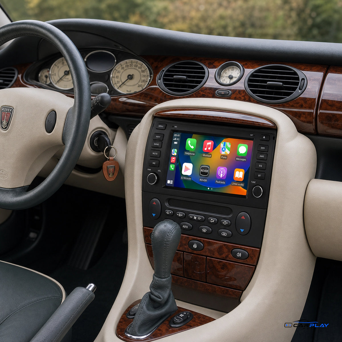 Écran CarPlay compatible avec Rover 75 [1999-2005]