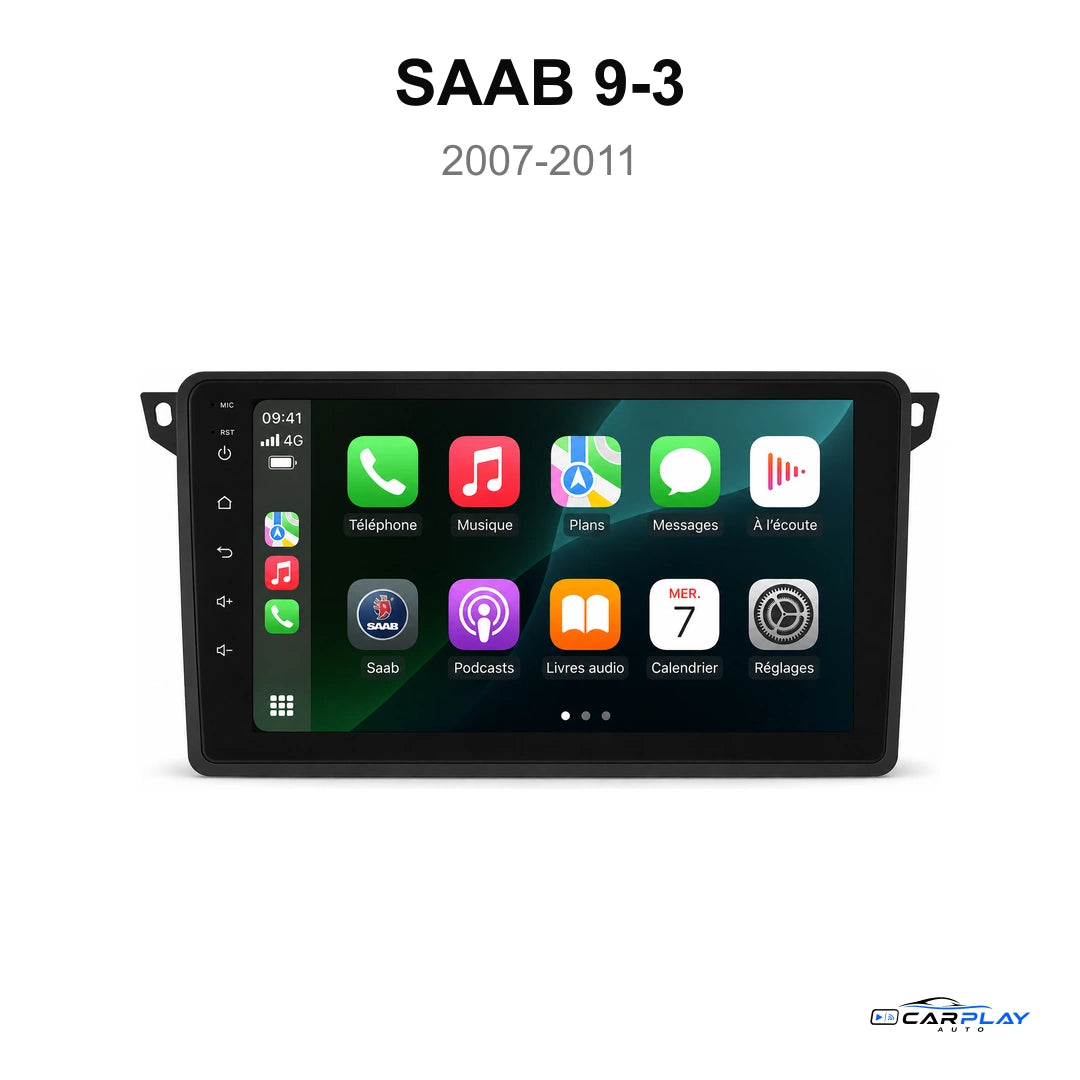 Écran CarPlay compatible avec Saab 9-3 [2007-2011]