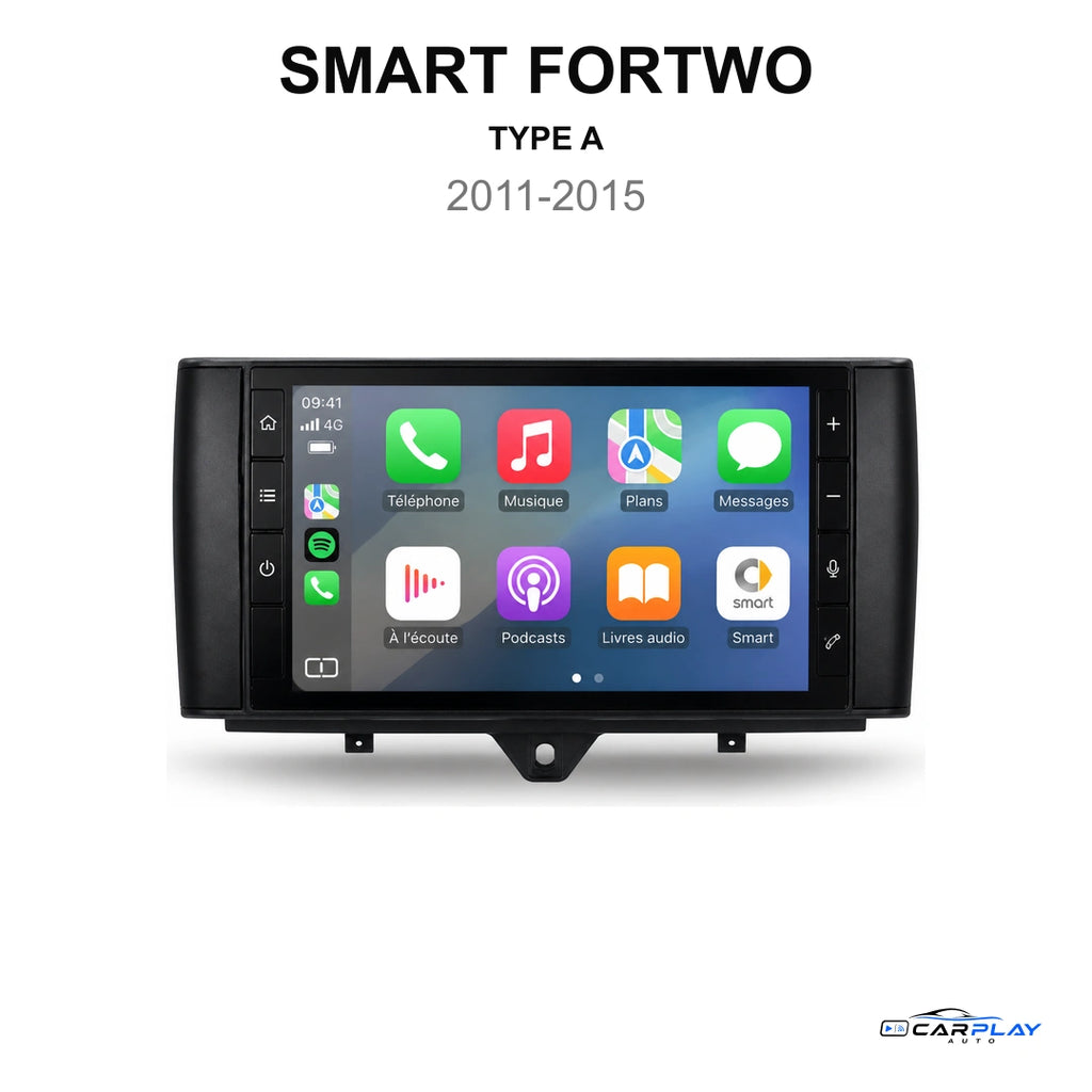 Écran CarPlay compatible avec Smart fortwo [2011-2015] Type A