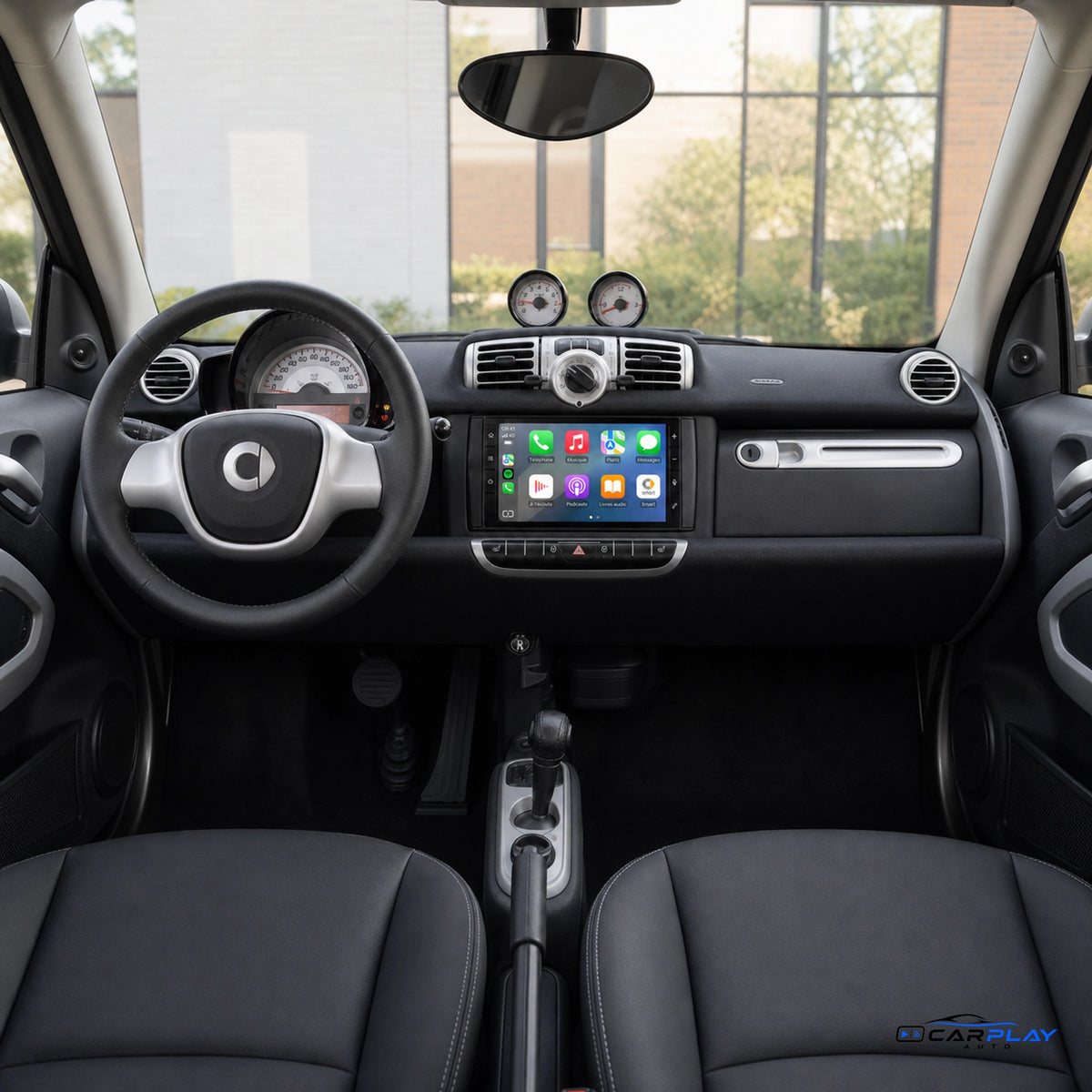 Écran CarPlay compatible avec Smart fortwo [2011-2015] Type B