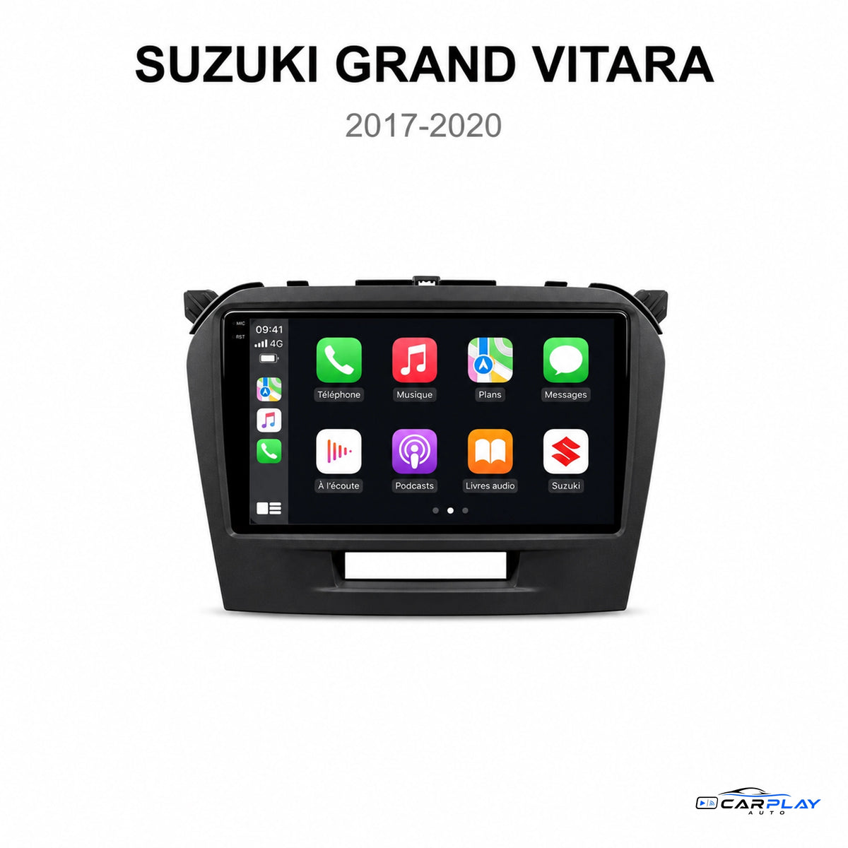 Écran CarPlay compatible avec Suzuki Grand Vitara [2017-2020]