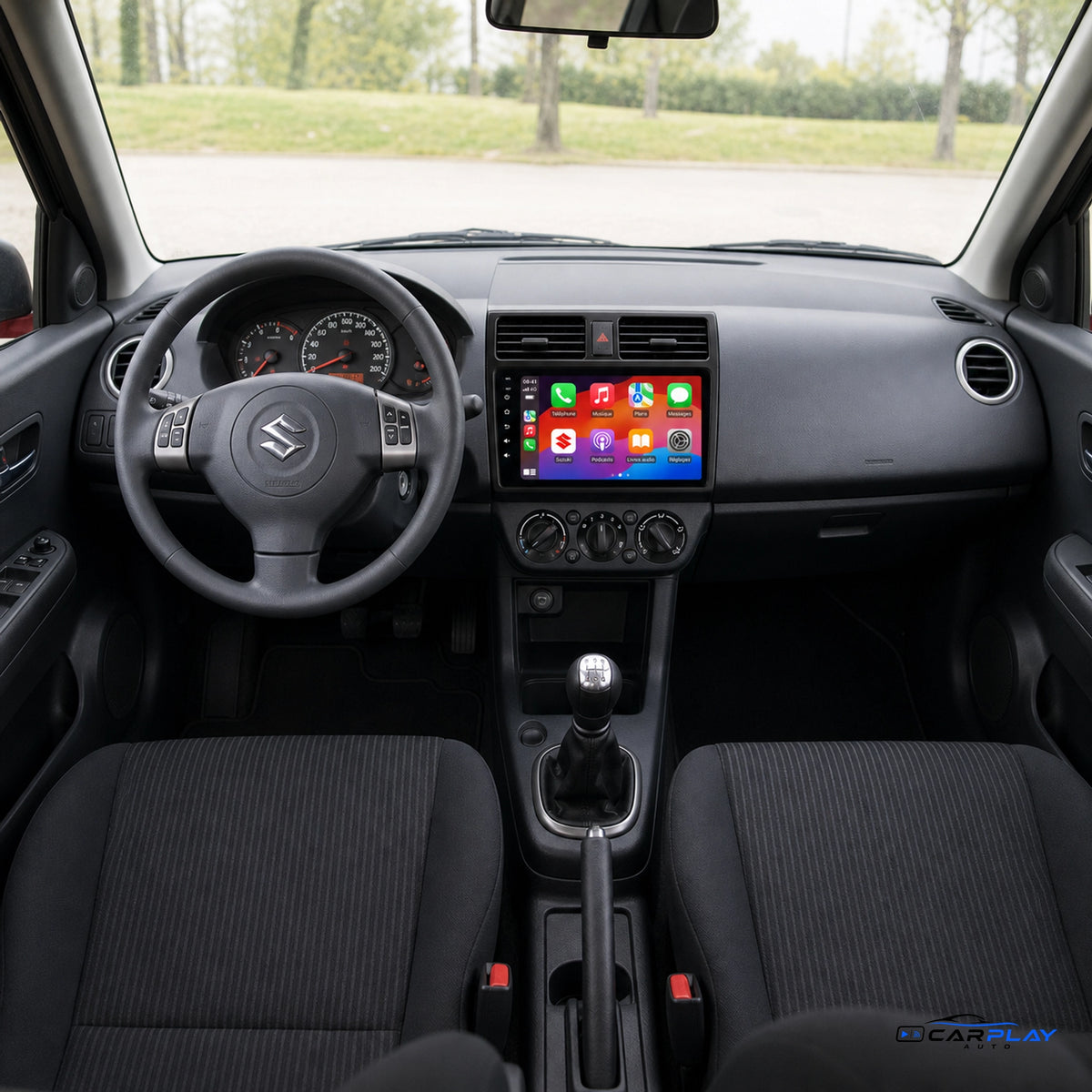 Écran CarPlay compatible avec Suzuki Swift [2003-2010]