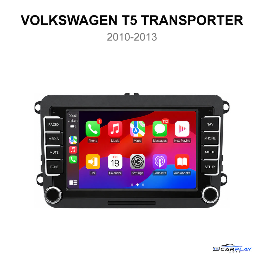 Écran CarPlay compatible avec Volkswagen T5 Transporter [2010-2013]
