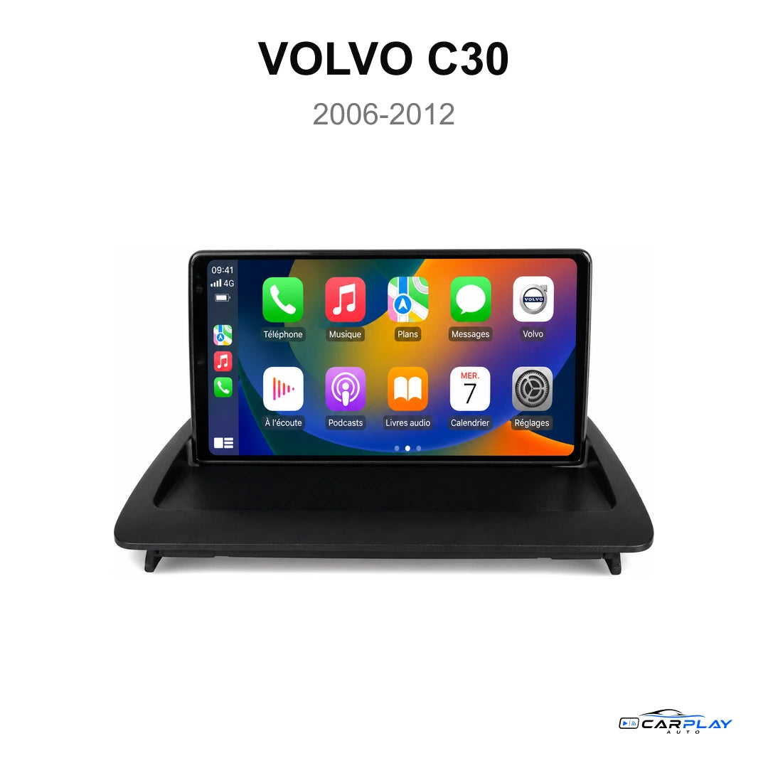 Écran CarPlay compatible avec Volvo C30 [2006-2012]