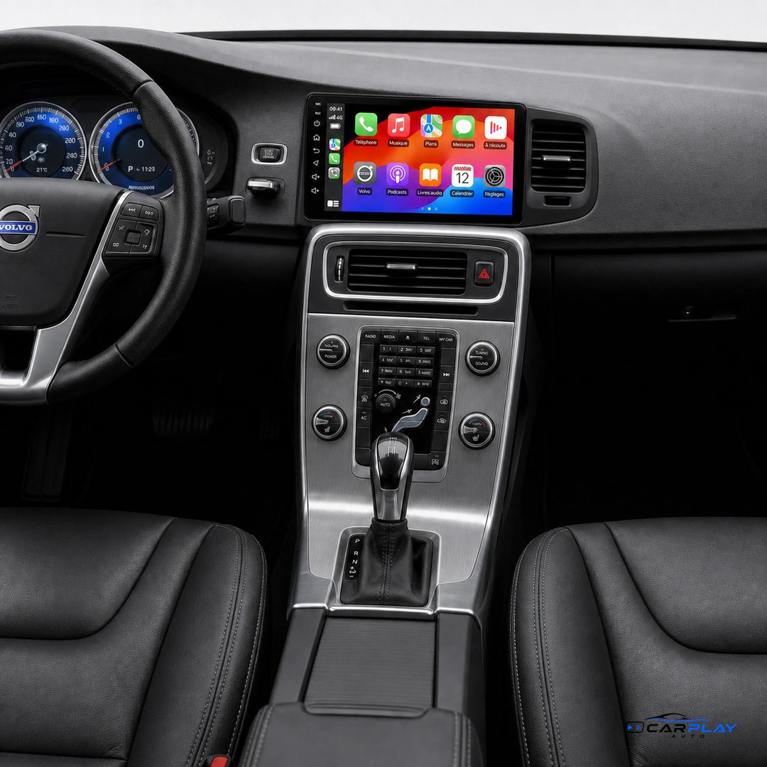 Écran CarPlay compatible avec Volvo S60 [2008-2013]