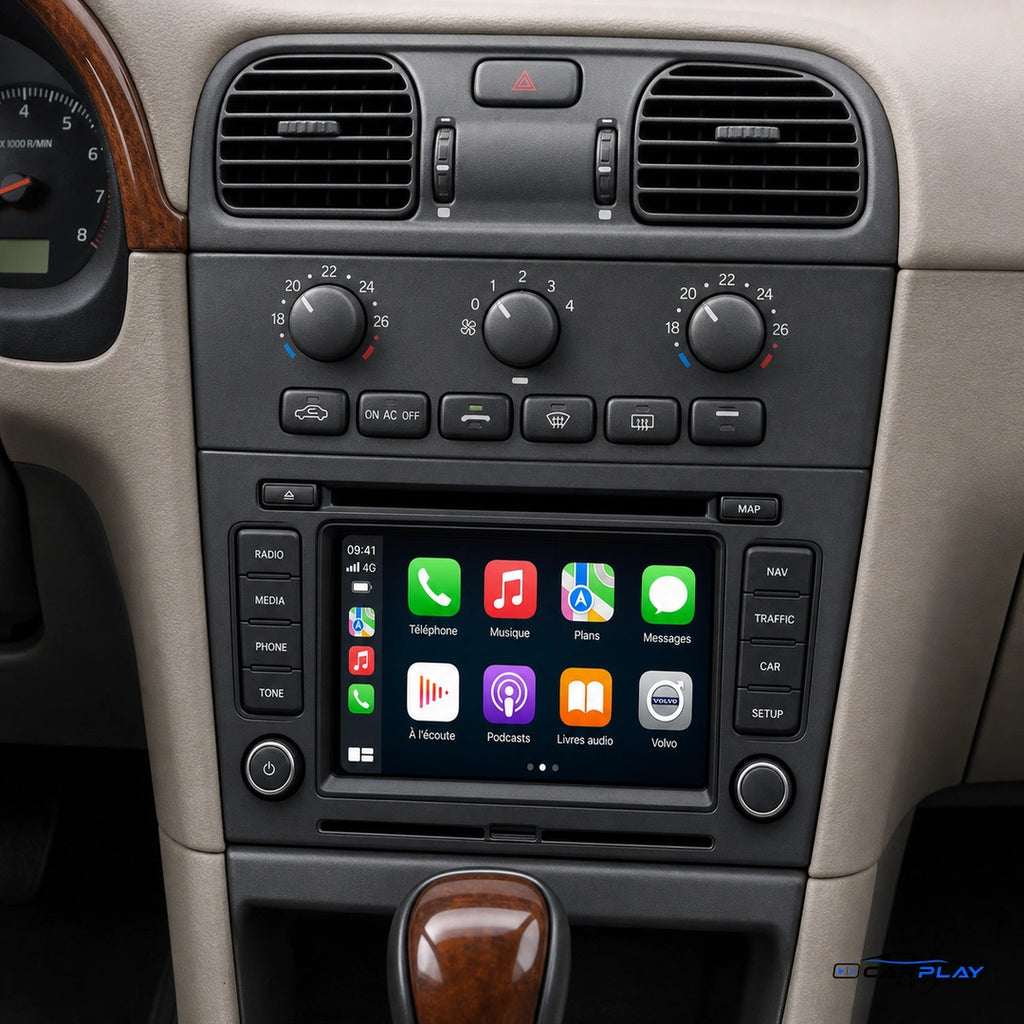 Écran CarPlay compatible avec Volvo V40 [2000-2004]