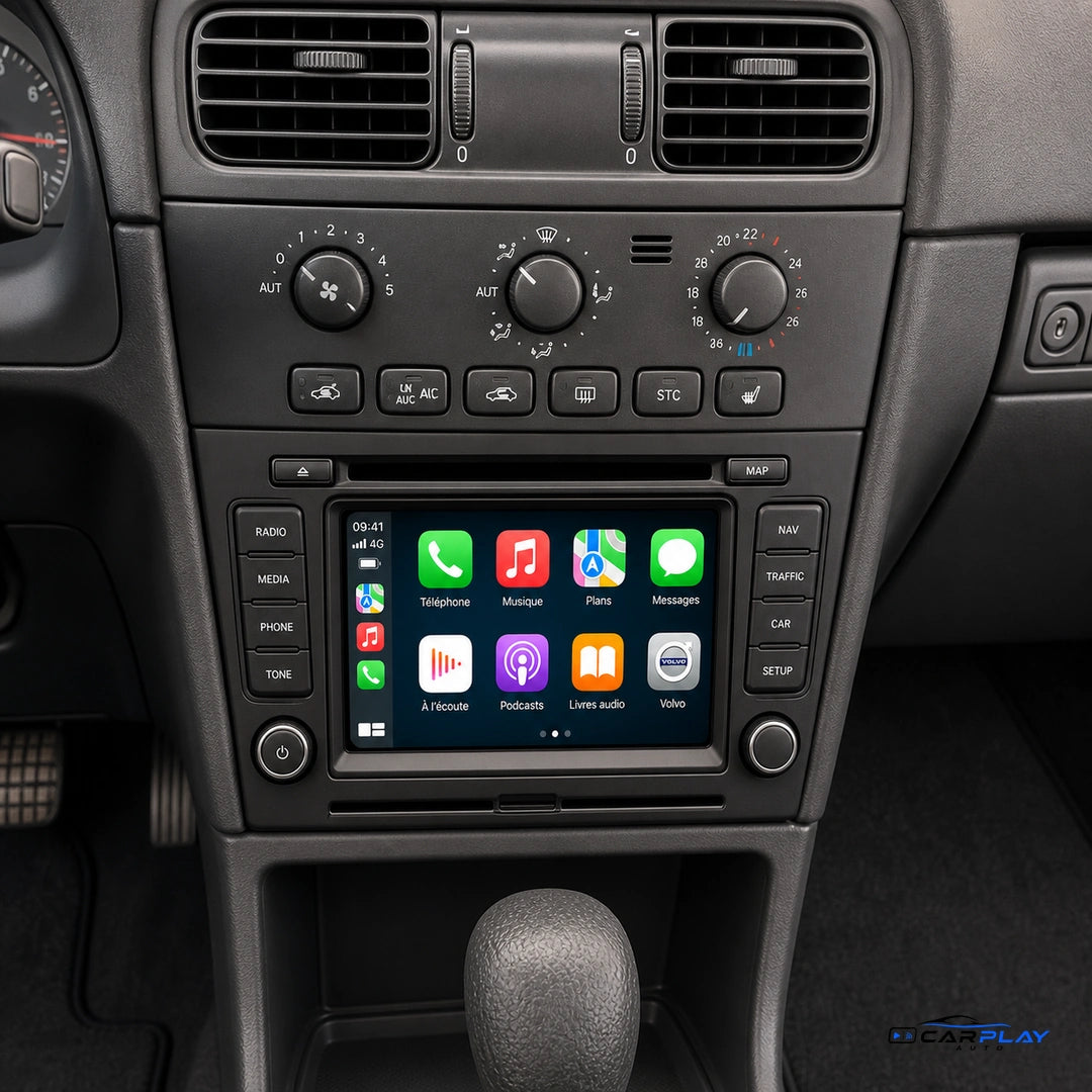 Écran CarPlay compatible avec Volvo V40 [2005-2009]