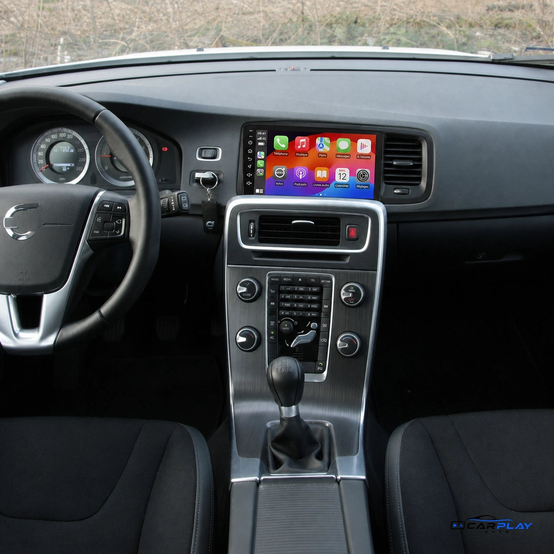 Écran CarPlay compatible avec Volvo V60 [2008-2013]