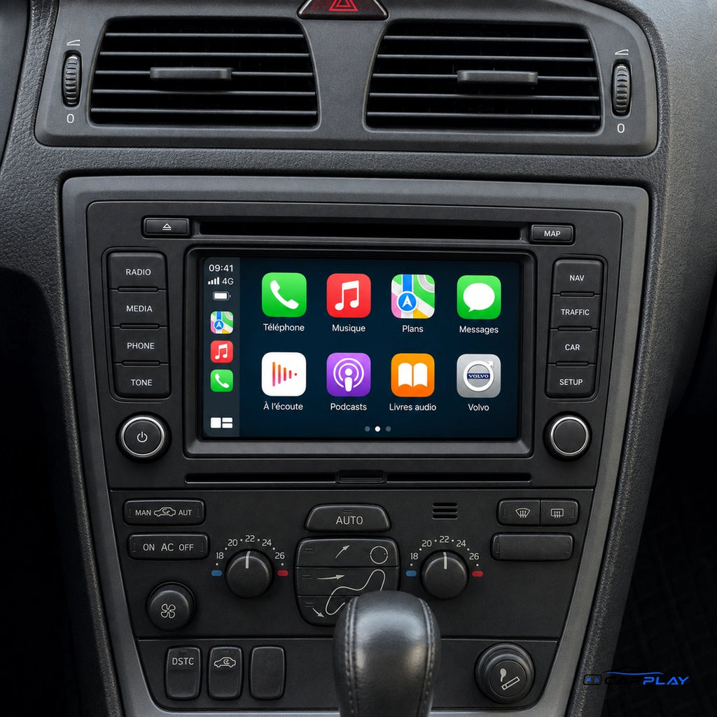 Écran CarPlay compatible avec Volvo V70 [2000-2004]