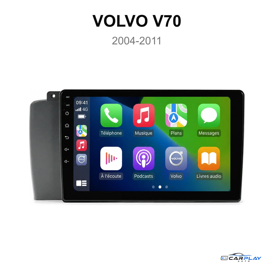 Écran CarPlay compatible avec Volvo V70 [2004-2011]