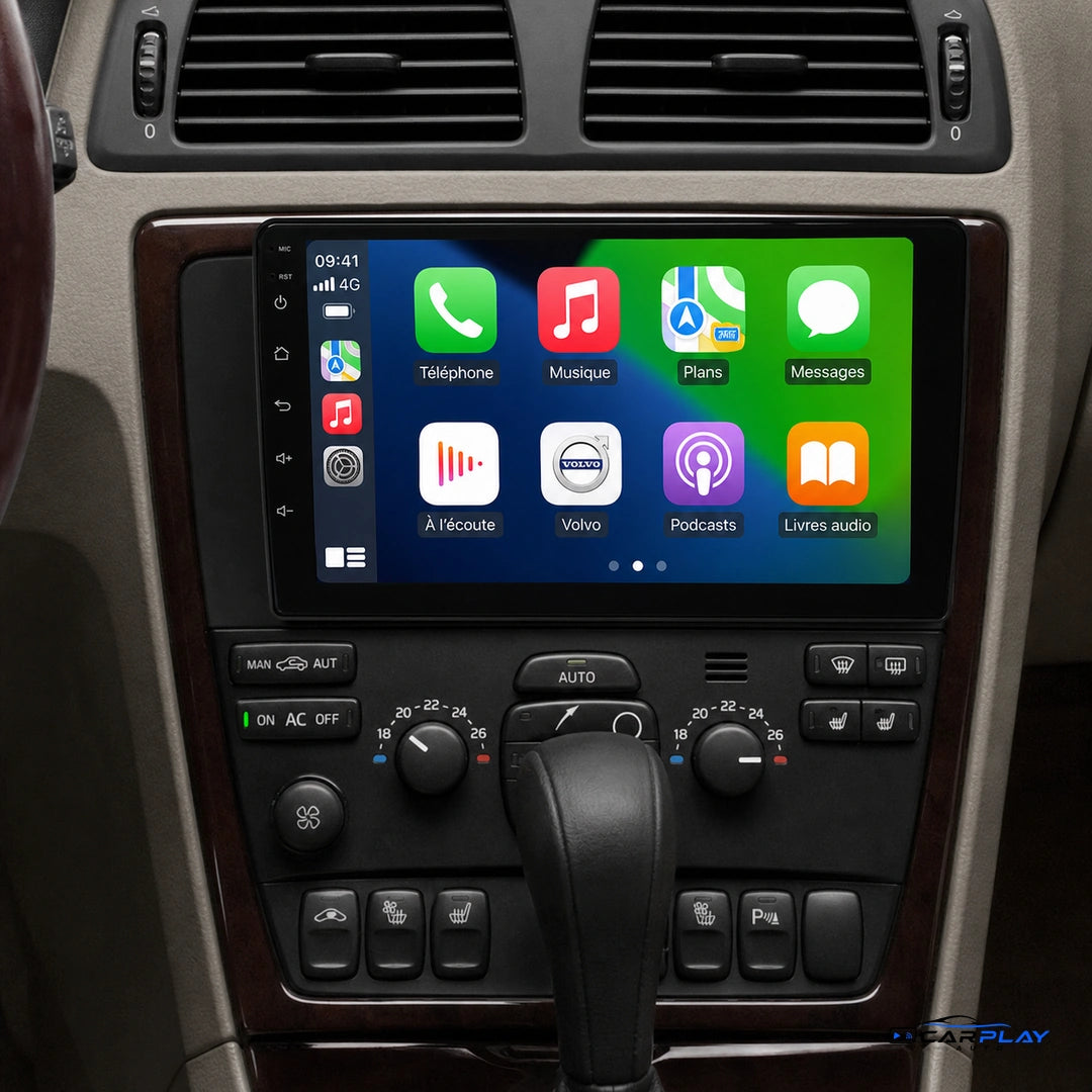 Écran CarPlay compatible avec Volvo V70 [2004-2011]
