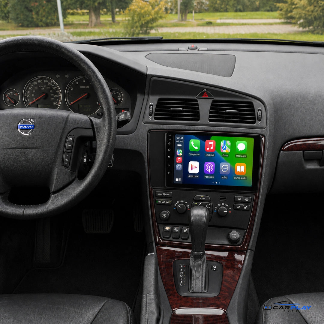 Écran CarPlay compatible avec Volvo V70 [2004-2011]