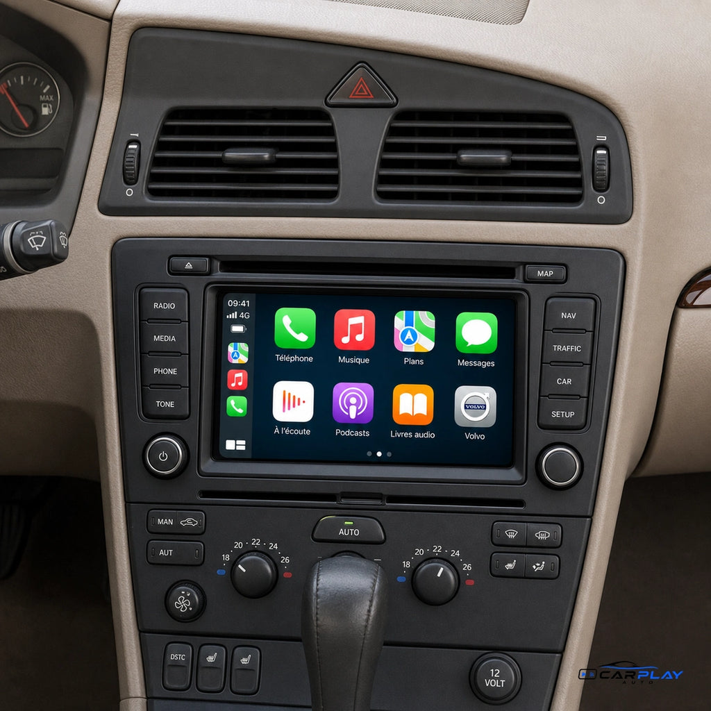 Écran CarPlay compatible avec Volvo XC70 [2000-2004]