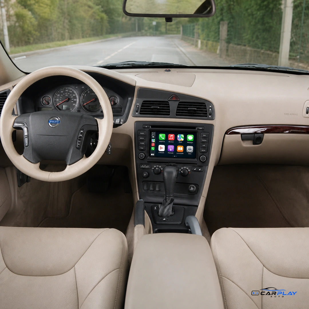 Écran CarPlay compatible avec Volvo XC70 [2000-2004]