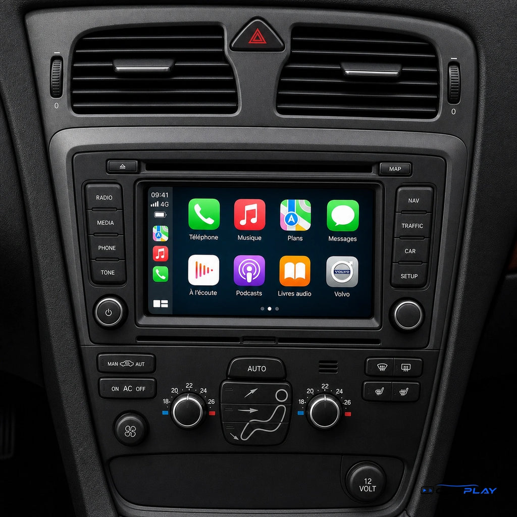 Écran CarPlay compatible avec Volvo XC70 [2005-2009] Style d'origine