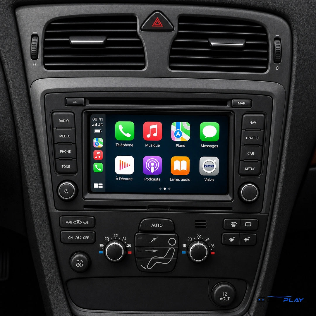 Écran CarPlay compatible avec Volvo XC70 [2005-2009] Style d'origine